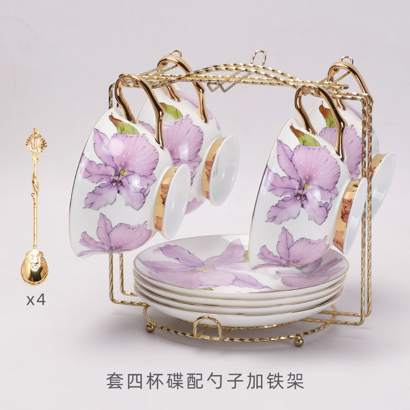 Taza de café exquisita de porcelana de hueso, platillo, taza de té negro de cerámica, regalo, taza de agua de porcelana de hueso de alta gama, juego de regalo