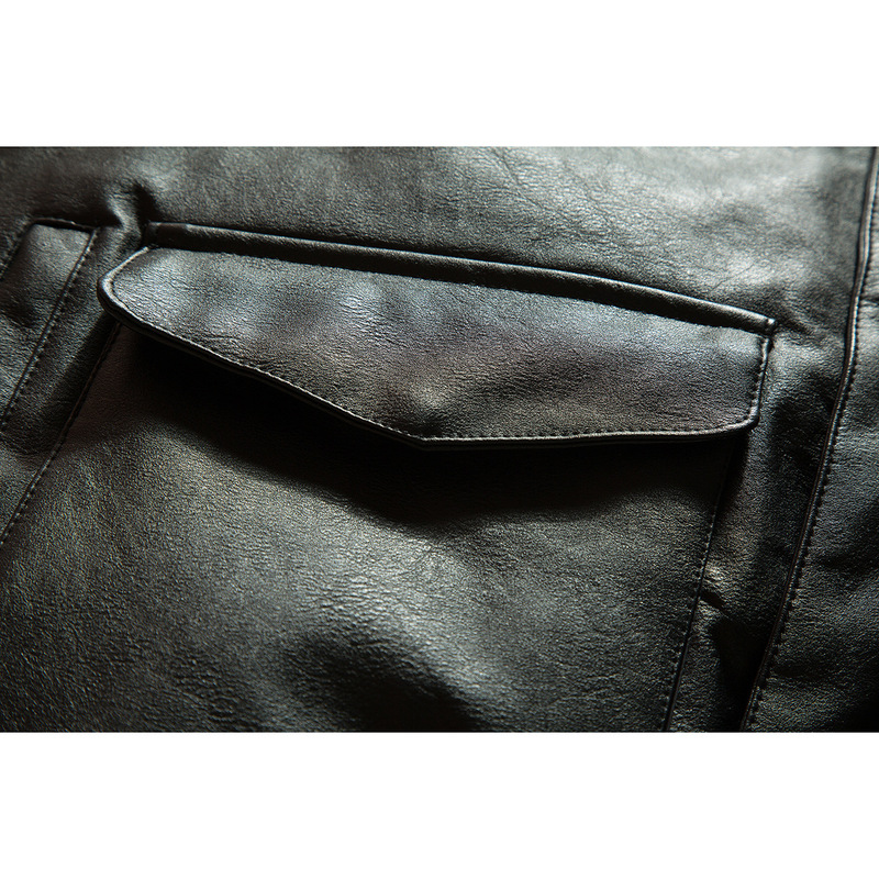 ORIGTEEN冬季保暖pu皮羽绒服男痞帅休闲白鸭绒皮衣羽绒外套YR135|undefined