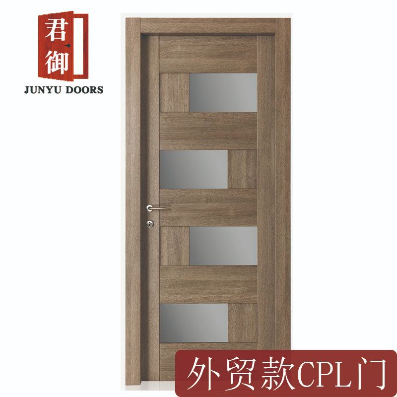 cpl epl pvc hpl  pet shaker glass doors中亚外贸玻璃mdf木门