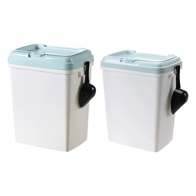 Оптовая продажа 15 кг ведро для корма для собак 10 кг ведро для корма для кошек ведро для хранения корма для домашних животных 30 кг двойное уплотнительное кольцо влагостойкое пластиковое ведро