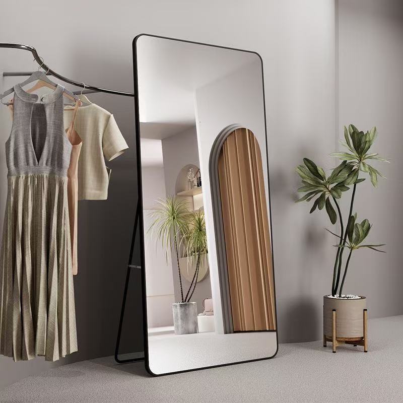 全身镜出租屋落地家用全身镜ins卧室ins卧室家居高级室内出租屋