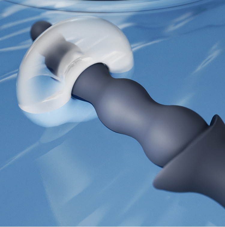 Vibrating Anal Beads with Multi-Frequency Modes, Silicone Beaded Plug, Adult Anal Expander Toy — detail image 16