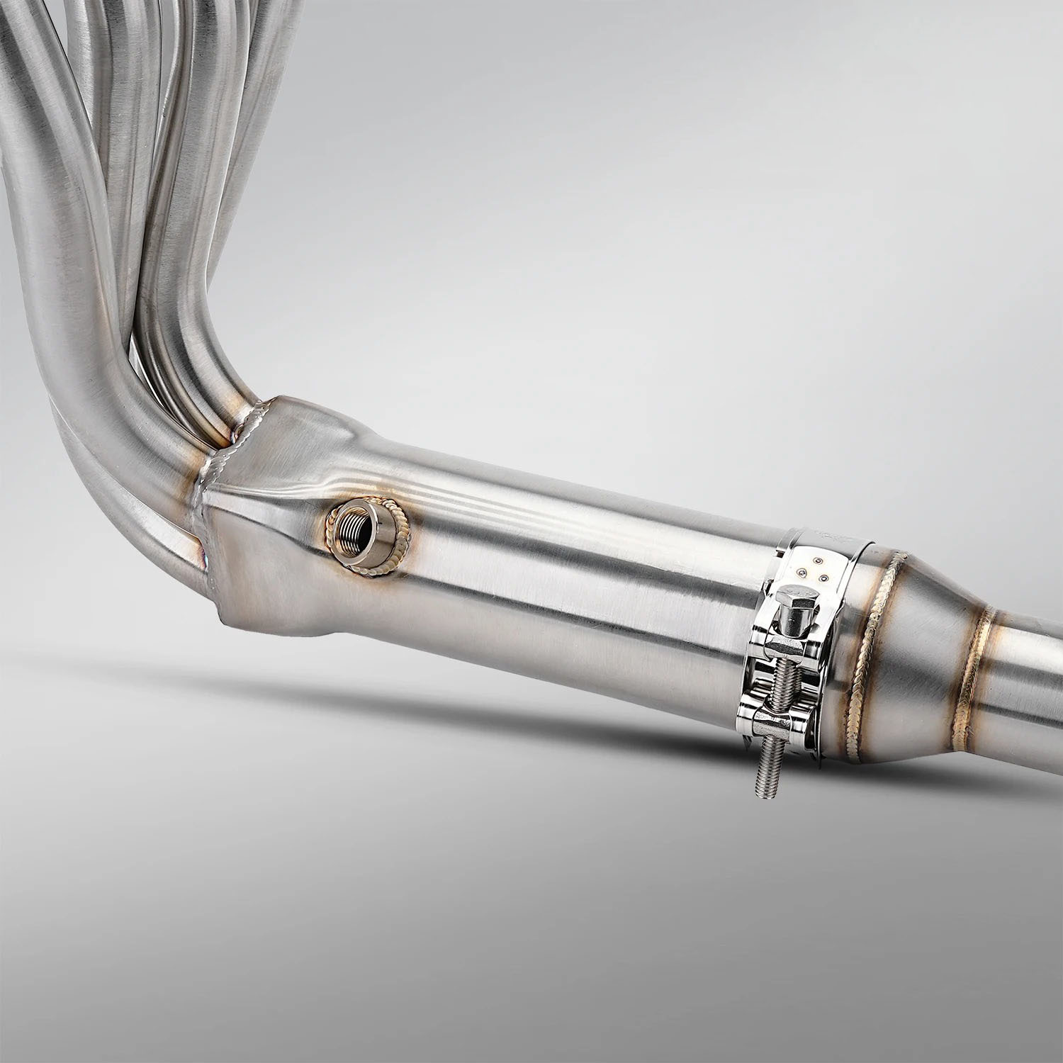 Suitable for ZXMOTO Zhangxue 500RR motorcycle exhaust pipe modification, front section stainless steel 60MM non-destructive installation