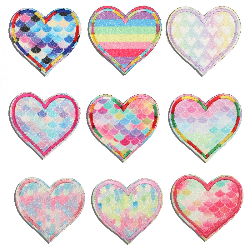 love embroidery cloth sticker gradually change embroidery bag