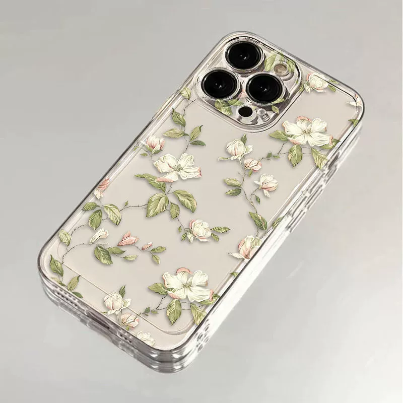 Apple, совместимый чехол для пространства на телефон, iPhone 14, цветочный рисунок, iphone, 16promax, 13