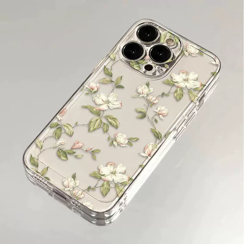 Apple, совместимый чехол для пространства на телефон, iPhone 14, цветочный рисунок, iphone, 16promax, 13