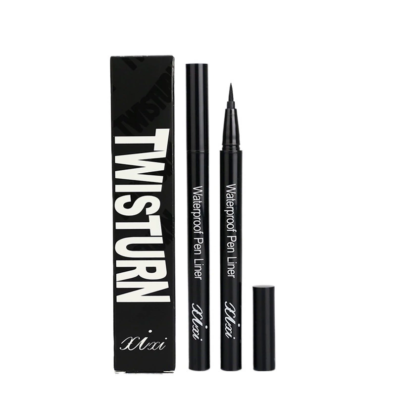 Eyeliner Pen xixi — Waterproof Sponge Tip, Smudge-Proof Black, Soft & Hard Nibs