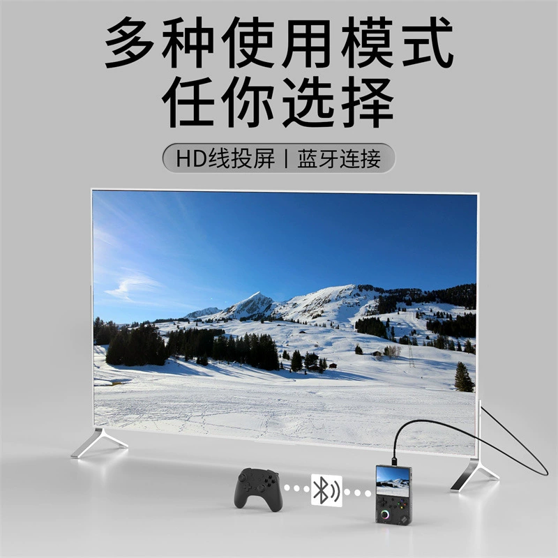 Мультимедийная игровая консоль AMPOWN RG40XXV, PSP-подобная, подключение HDMI к ТВ, Wi‑Fi, онлайн