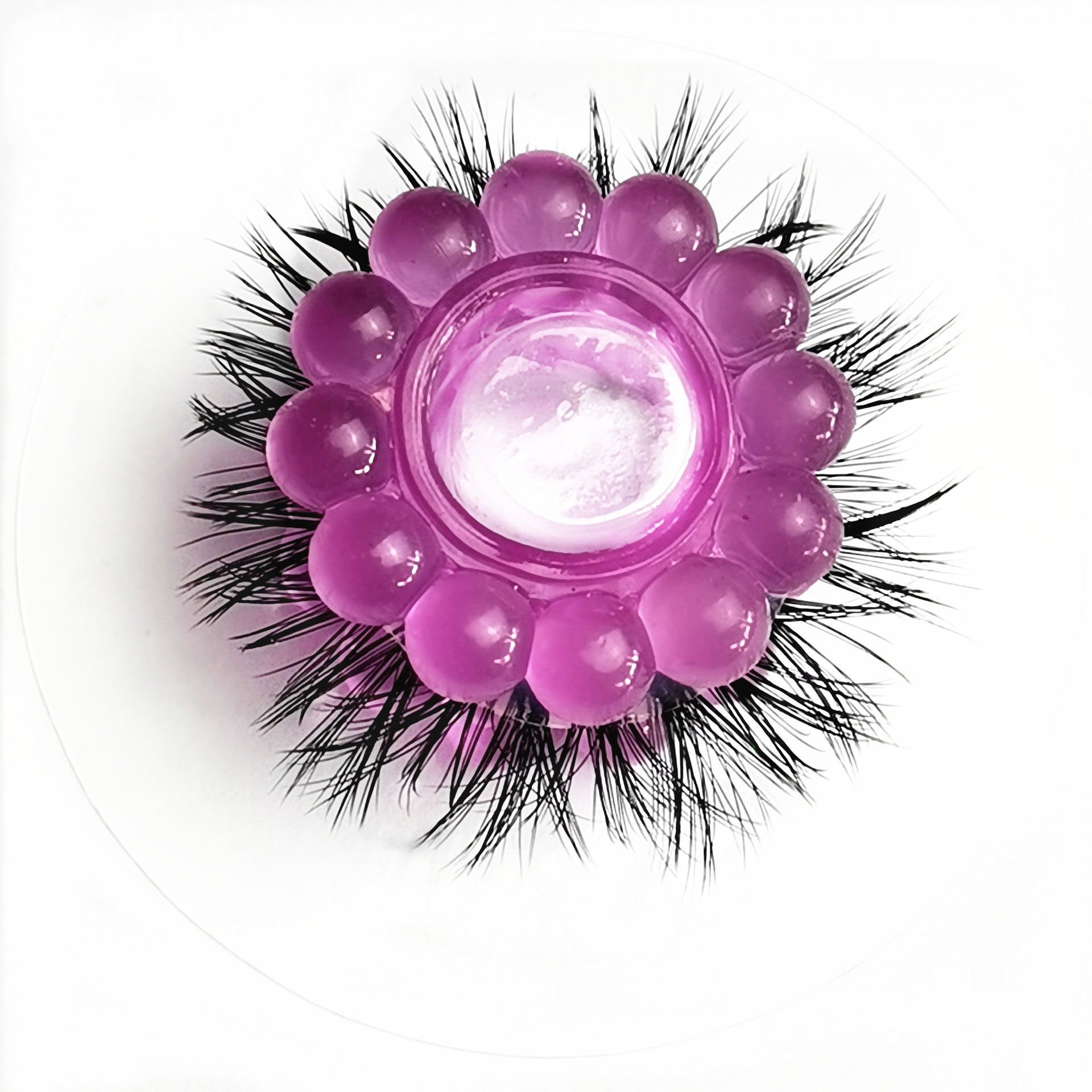 Grape-Shaped Male Pleasure Ring, Goat Ring, Sea Dog Hair Artificial Fur Eye Ring, Silicone Lock Ring, Dropshipping