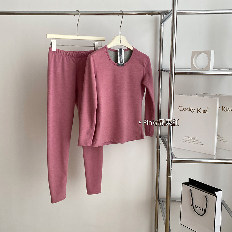 Engrosamiento de las mujeres pantalones otoño caliente delgado sin costuras adelgazamiento más tamaño inferior ropa interior cómodo Otoño e Invierno manga larga