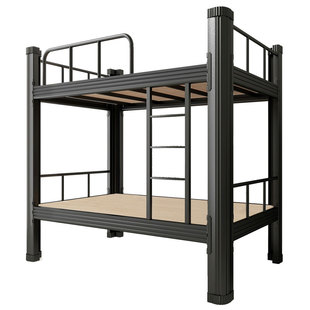 Bunk Bed Iron Bed Double High and Low Bed Factory Employee Student Dormitory Apartment Rental Iron Frame Bed