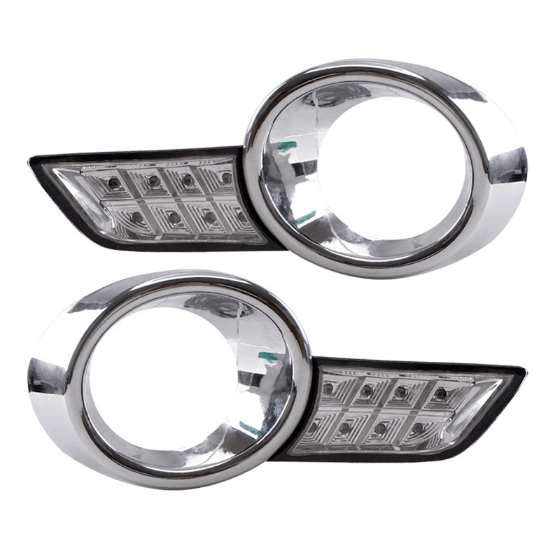 Aplicable a Toyota 09 / 10 / 11 años viejos Highlander LED lámpara diurna lámpara de conducción renovación de lámpara de niebla LED cubierta de lámpara image 5
