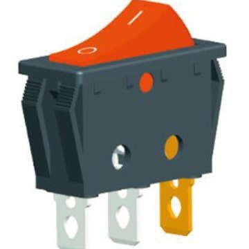 供应 6脚船型开关 台灯开关 音响开关 RS606电源开关 16A翘 RL系