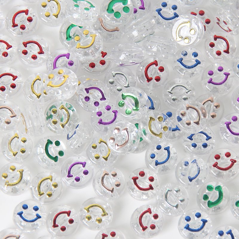 종말 분말 혼합 색상 웃는 얼굴