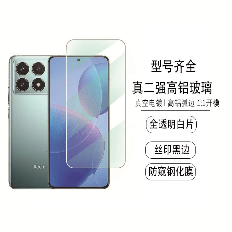 Темpered film для Redmi K80 Pro с ультразвуковым разблокированием по отпечатку, для Redmi K80 Extreme Edition