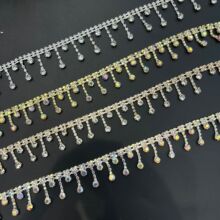 现货批发流苏爪链烧焊水钻码链服饰头饰鞋子diy饰品配件