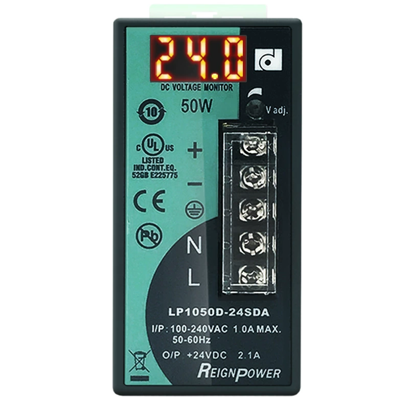 Переключатель, блок питания, 50W, 12В, 24В
