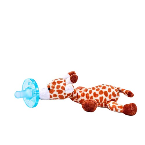  baby pacifier toys, baby hanging animal plush toys, various colors of silicone pacifiers