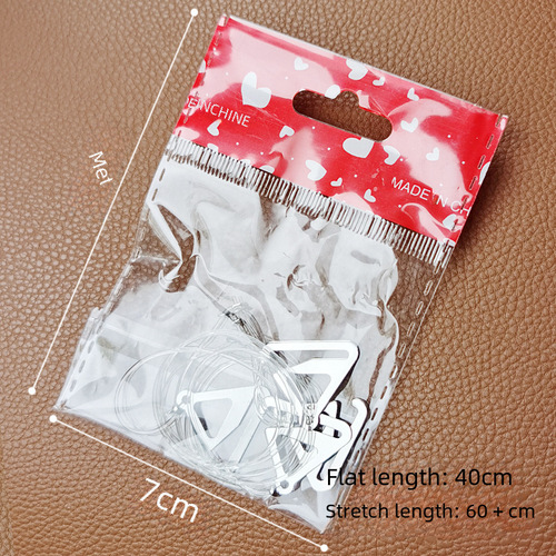 0.1cm invisible transparent shoulder strap fishing line ultra-fine stealth anti-slip bra, two-in-one round wire for beauty back