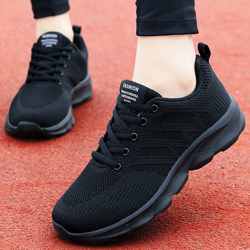 Women's Shoes Sneakers Women's Running Shoes Spring and Summer All Black Student Mesh Breathable Casual Running Shoes Work Travel Shoes Women's Shoes Sneakers Women's Running Shoes Spring and Summer All Black Student Mesh Breathable Casual Running Shoes Work Travel Shoes