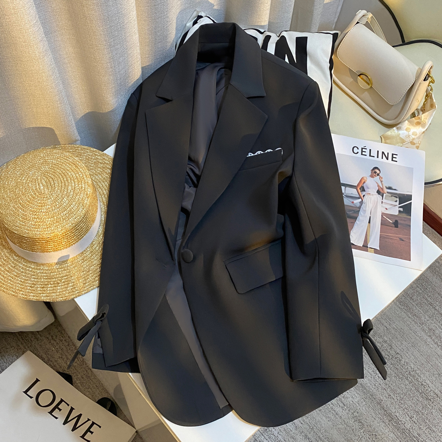 Fashionable 2025 Autumn New Women's Suit Jacket, Korean Style, Trendy, High-End, Slimming, Niche Suit Jacket