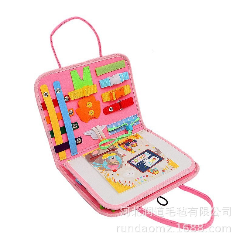 Cpcce Felt Junta ocupada Educación infantil Jugues de aprendizaje de Montes Espacio Niños Puzzles Educación temprana Libro rasgado