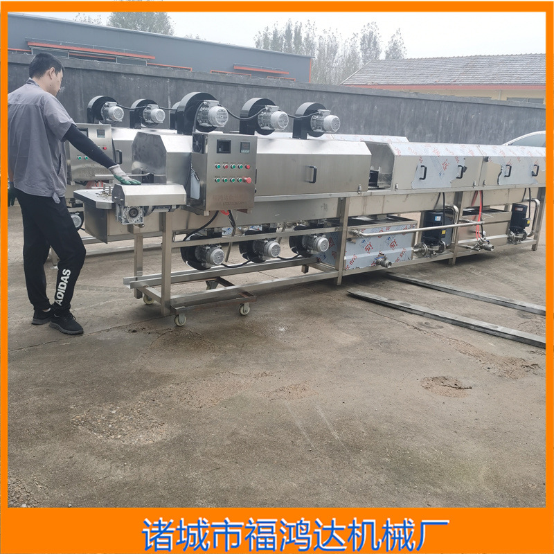 鲅鱼罐头洗瓶机型号 全自动五香带鱼罐头瓶清洗机 隧道式洗瓶机