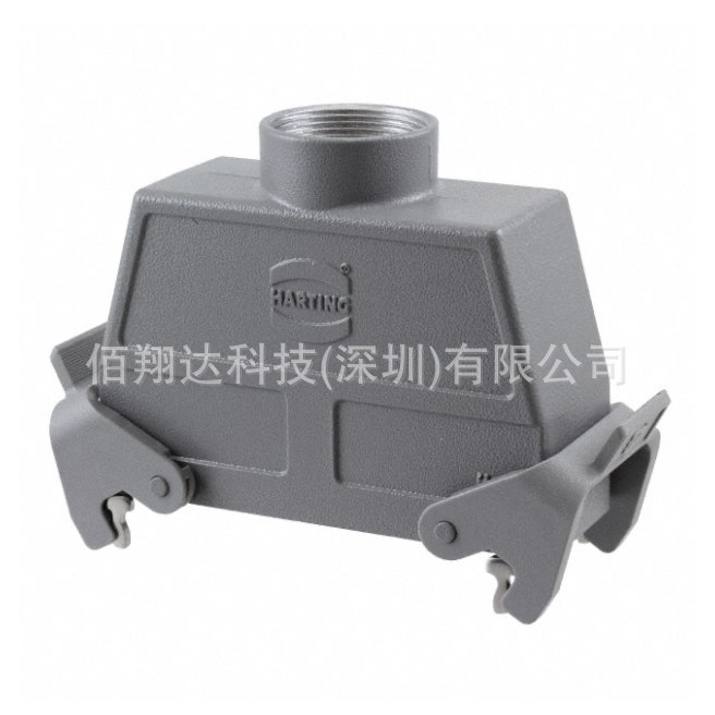 HARTING哈丁 09300240431 24B PG29 飞线对接顶出线双扣加高外壳