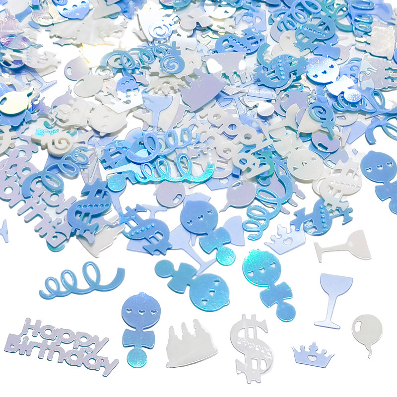 Mixed Color Sequins 20g Happy Birthday Party Mix and Match Confetti Celebration Sequins Window Decoration Accessories Mixed Color Sequins 20g Happy Birthday Party Mix and Match Confetti Celebration Sequins Window Decoration Accessories