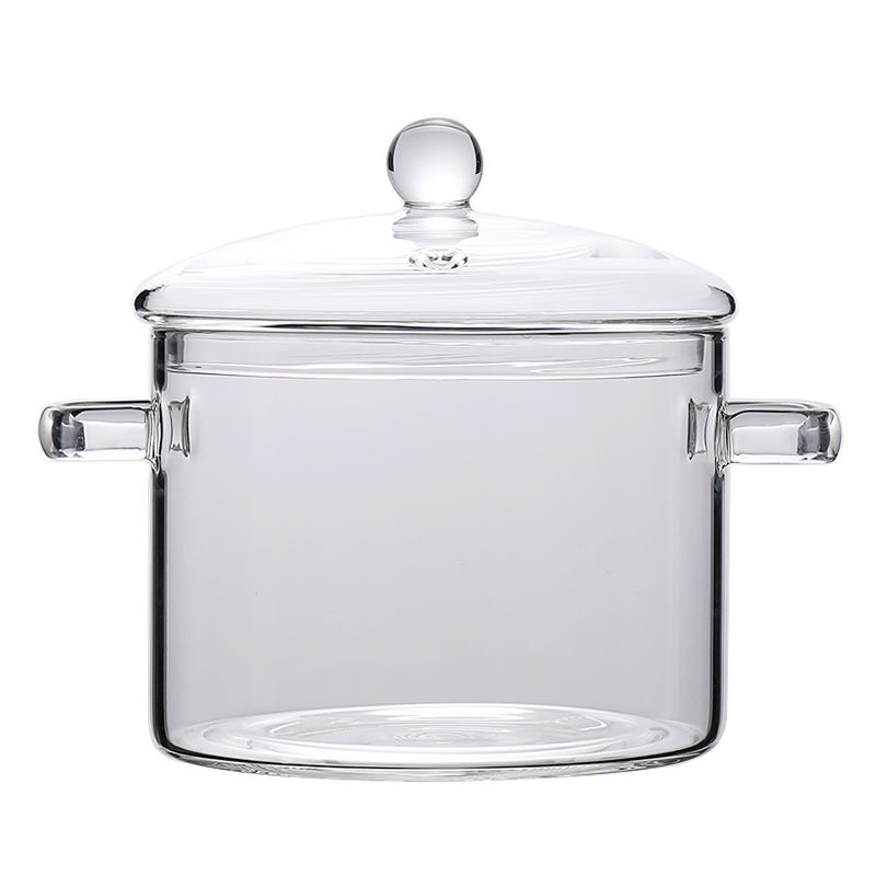 Borosilicato transparente olla de vidrio de doble ASA eléctrica estufa de cerámica sopa olla hogar vidrio fideos jugo con tapa