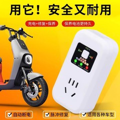 电动车电瓶脉冲修复器激活电瓶充电自动断电插座48V60V72V96V通用