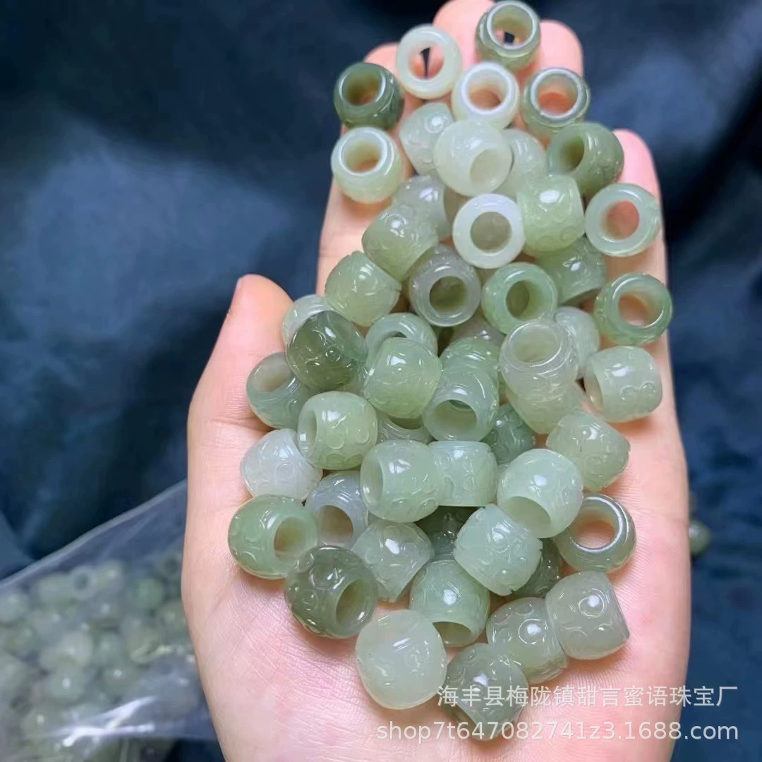 Производитель оптом Hutian Yu Qinghai материал назад, беговое кольцо произвольного размера diy 12,5*10 внутреннего круга 7