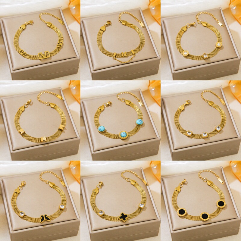 European and American Trendy New Hollow Mesh Bracelets, Light Luxury Niche Stainless Steel Watch Bands, Cross-Border Hot-Selling Hand Accessories Wholesale European and American Trendy New Hollow Mesh Bracelets, Light Luxury Niche Stainless Steel Watch Bands, Cross-Border Hot-Selling Hand Accessories Wholesale