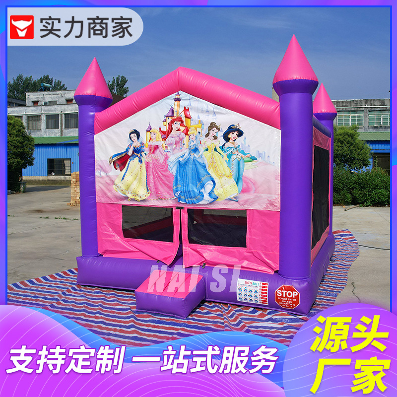 Fabricante de trampolín inflable comercial europeo y americano transfronterizo castillo travieso tobogán de agua juego de obstáculos inflable castillo inflable