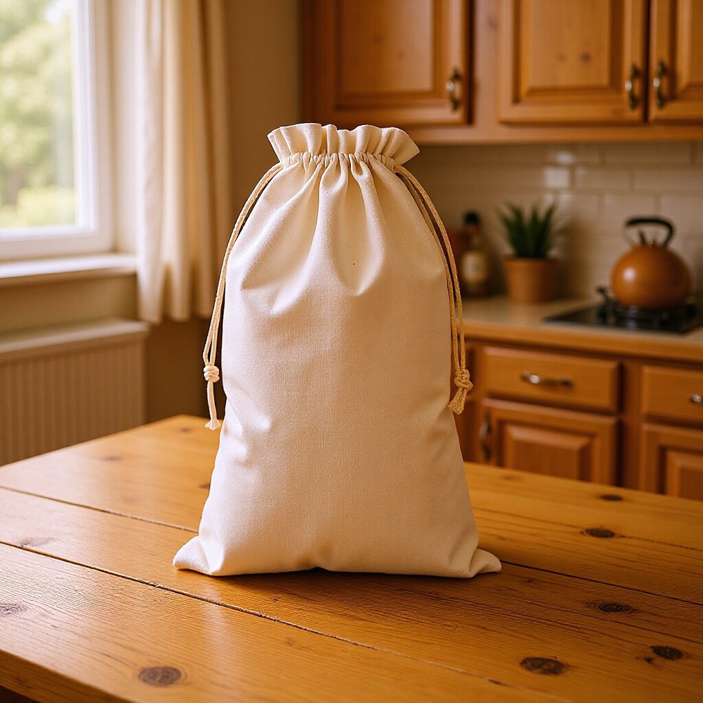 Bolsa de algodón de cuerda de algodón bolsas de almacenamiento de algodón Twill bolsas de embalaje de cosméticos bolsas de almacenamiento de harina de pan image 4