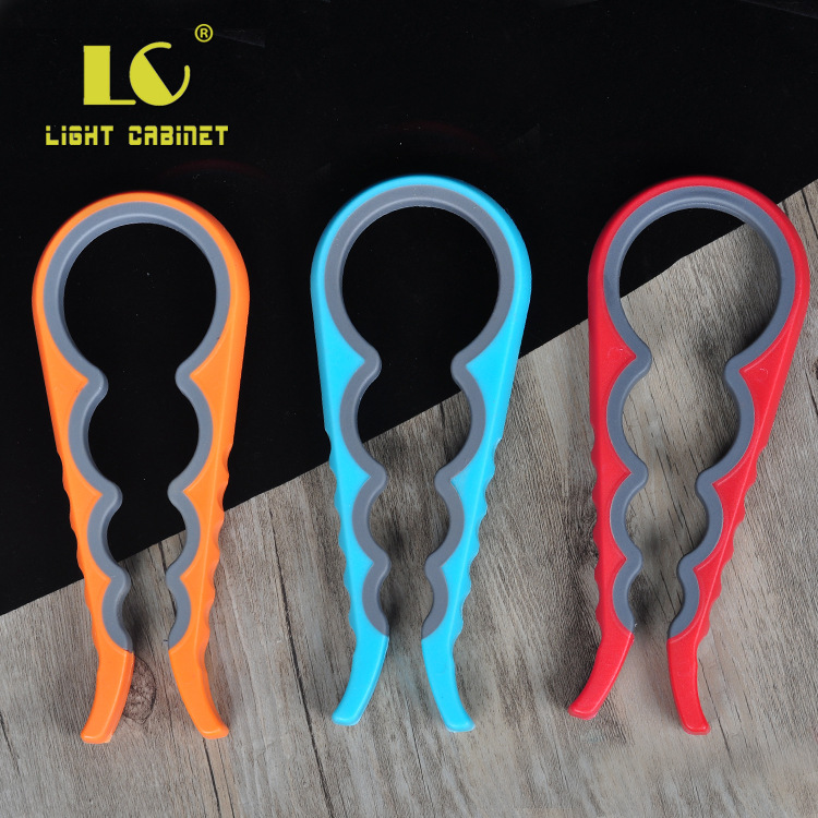 现货跨境多功能开瓶器四合一拧盖器易拉罐家用启瓶器开罐器亚马逊