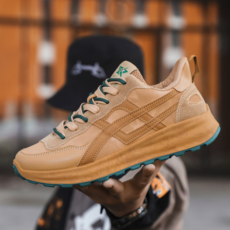 2025 tendencia nuevo estilo zapatos de hombre moda casual suela blanda pareja ligera zapatos de papá suela gruesa zapatos deportivos de altura zapatos de mujer