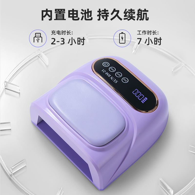Nuevo almacenamiento eléctrico almohada de manicura lámpara USB de carga rápida secado de manicura lámpara de horneado larga duración gran espacio manicura luz de terapia