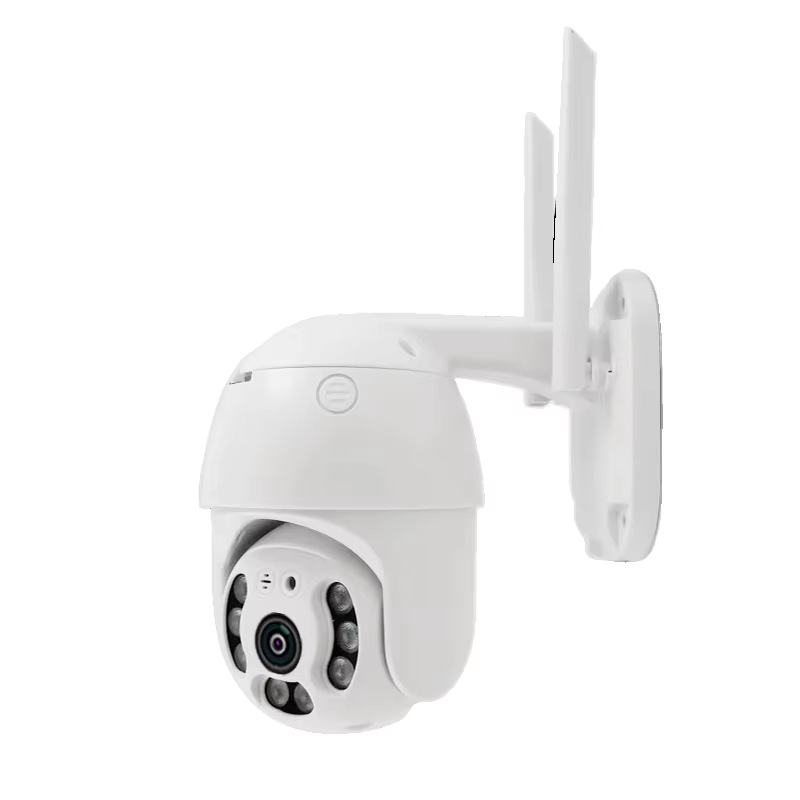 厂家直销室外监控摄像头A6全彩夜视监控球机家用无线WiFi防水IP67