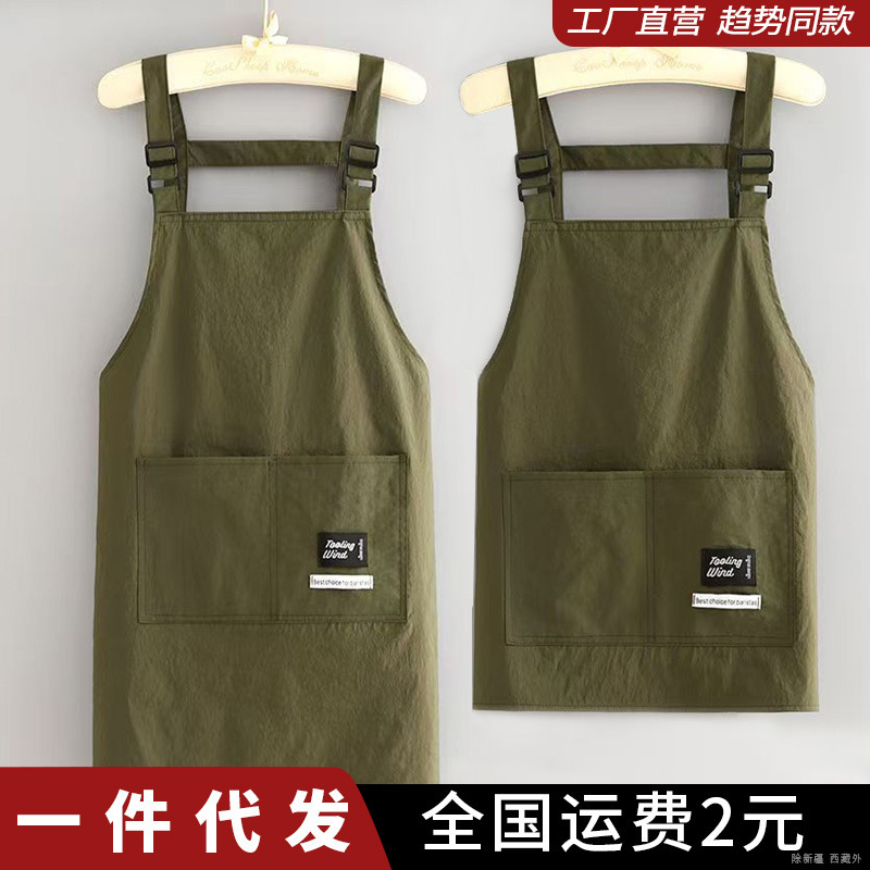 复合防水围裙家用做饭透气防污围腰logo餐饮专用工作服女|undefined