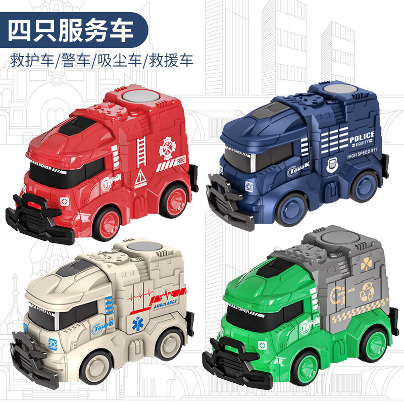 卸売ドロップシッピング楽しい漫画エンジニアリング車両掘削車落下耐性男の子と女の子子供シミュレーションおもちゃ慣性プレス車|undefined