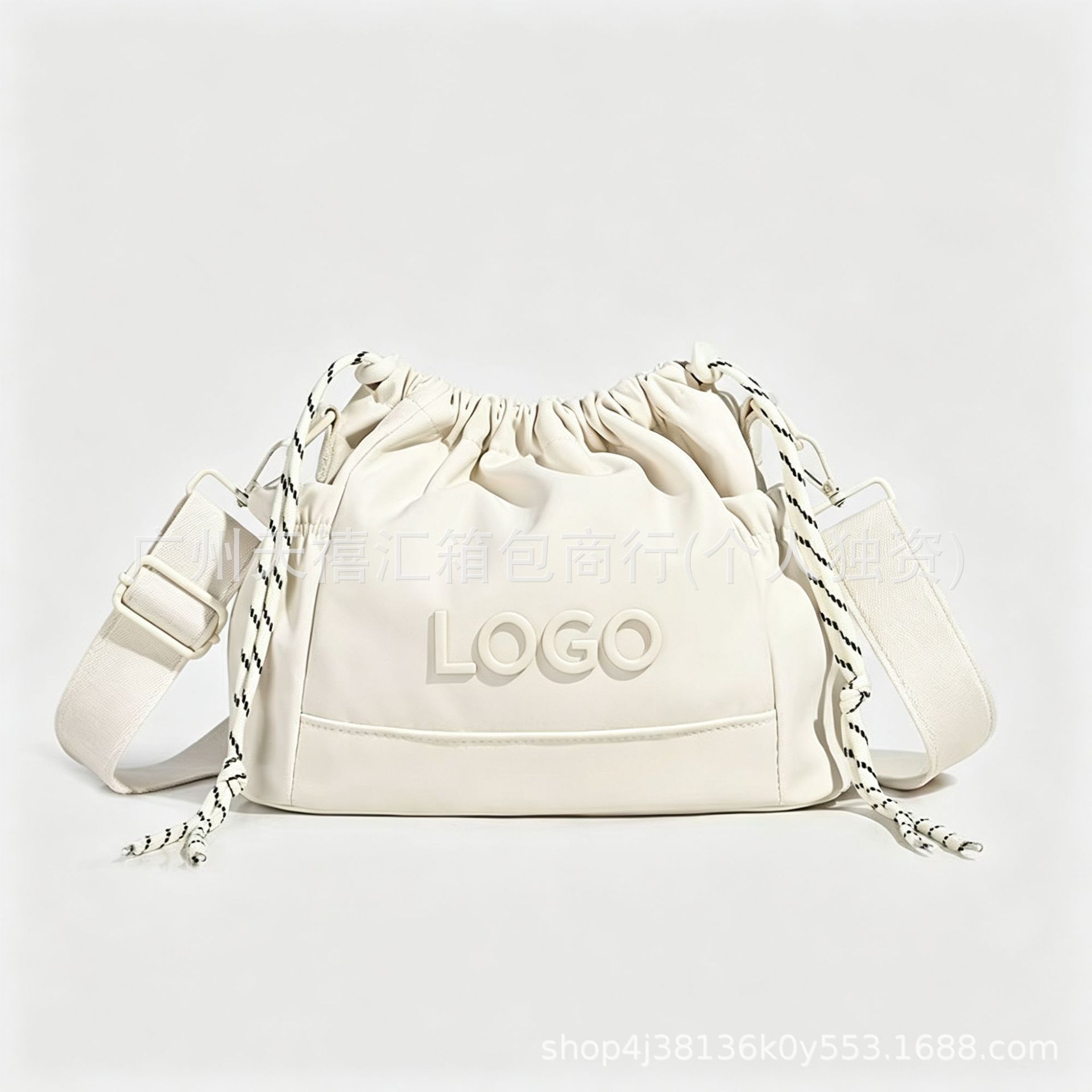 AL0 Drawstring Nylon Bag, Popular Cross-Border Casual Sports Lightweight Versatile Bucket Bag, Trendy Crossbody Bag