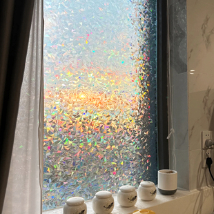 Wholesale Colorful Glass Stickers Bedroom Thickened Frosted Glass Film Household Window Anti-peep Transparent Glass Film