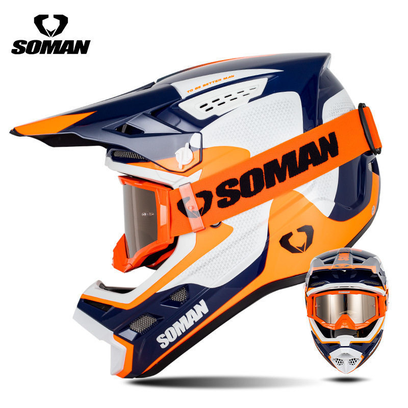 New Cross-border SOMAN Bicycle Helmet Highway Mountain Ride Off-road Helmet Men's and Women's Outdoor Cycling Helmet M12