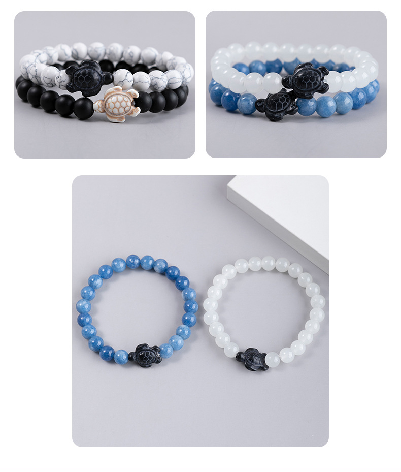 Simple Style Tortoise Glass Mesh Bracelets display picture 4