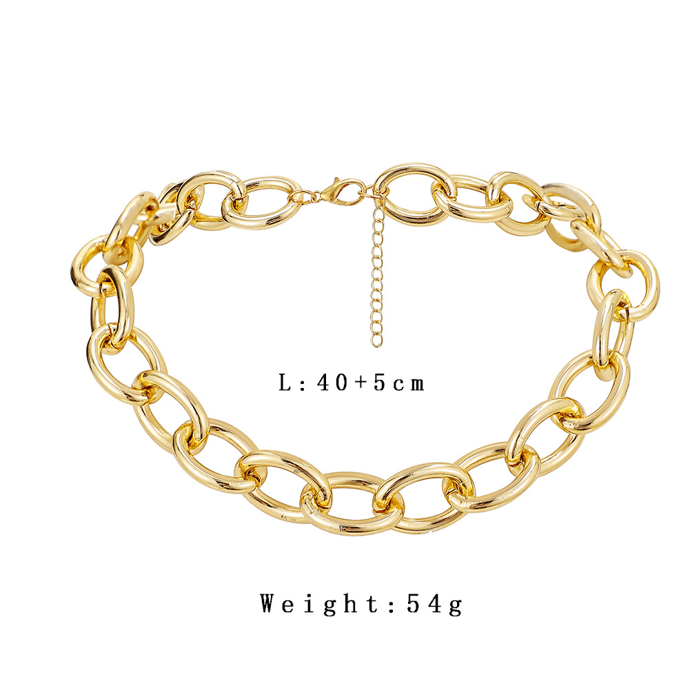 Fashion U Shape Iron Plating Unisex Necklace 1 Piece