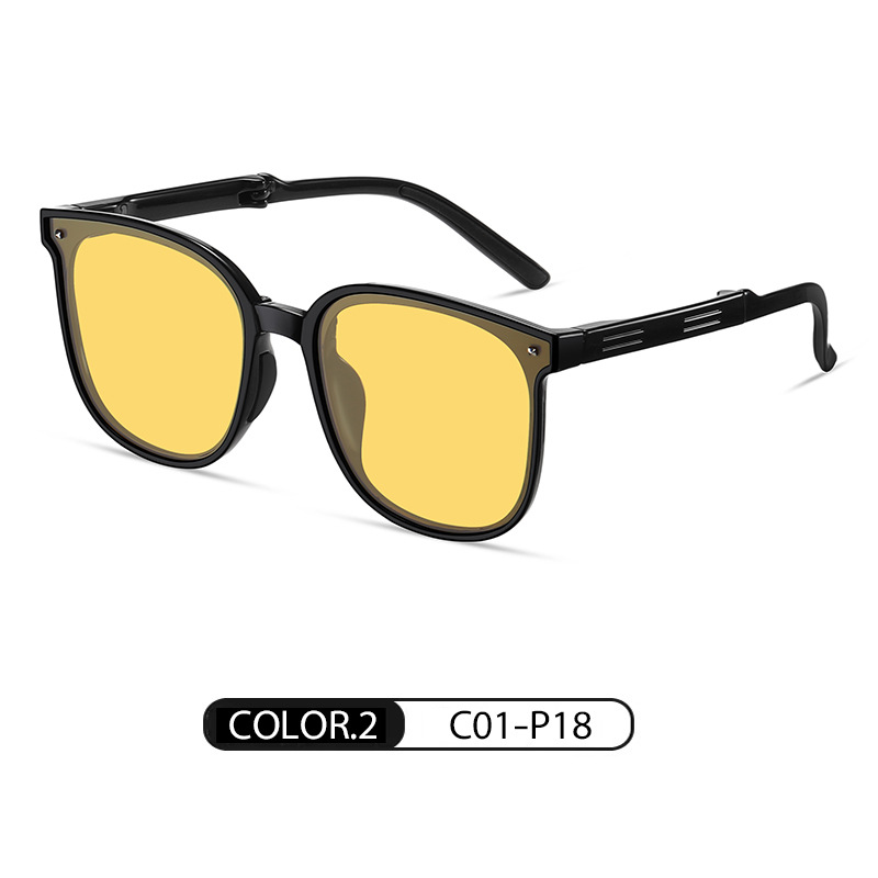 Nuevas gafas de sol plegables, el mismo modelo, gafas de sol polarizadas WT7901, gafas de sol plegables de dos colores ultraligeras TR de moda