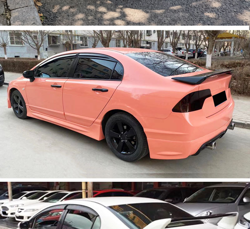 06-08 Model Civi Modified Eighth-Generation Civic Full Car Modification with Front Lip, Side Skirts, Rear Lip, and Rear Bumper Kit