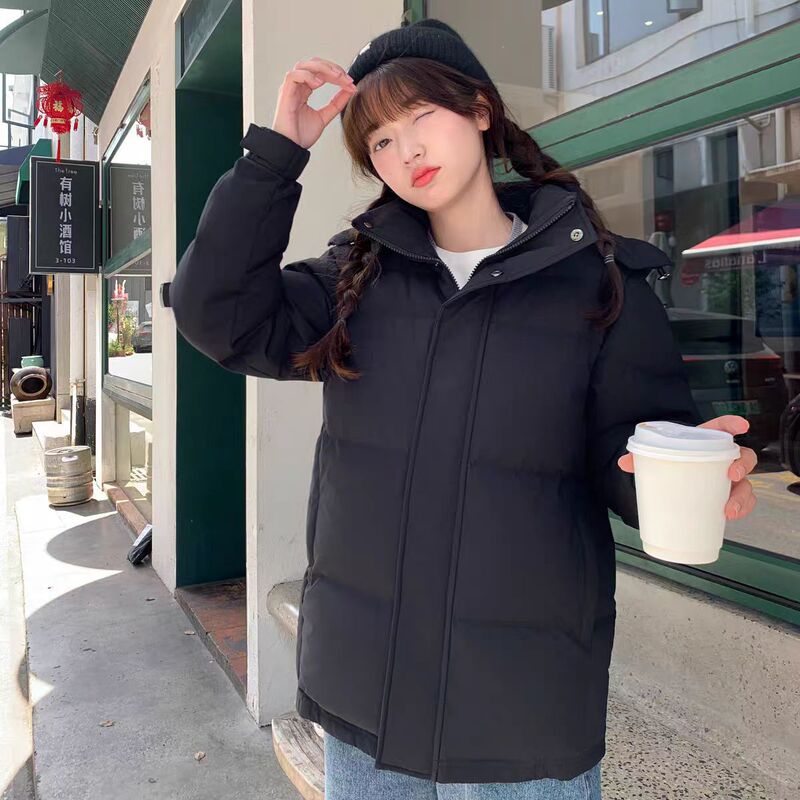 Liangqiu Same Style down Jacket for Men and Women, Short Style, Winter 2025 New Model, Thickened Stand Collar, Couple's Loose Fit, Chinese Style