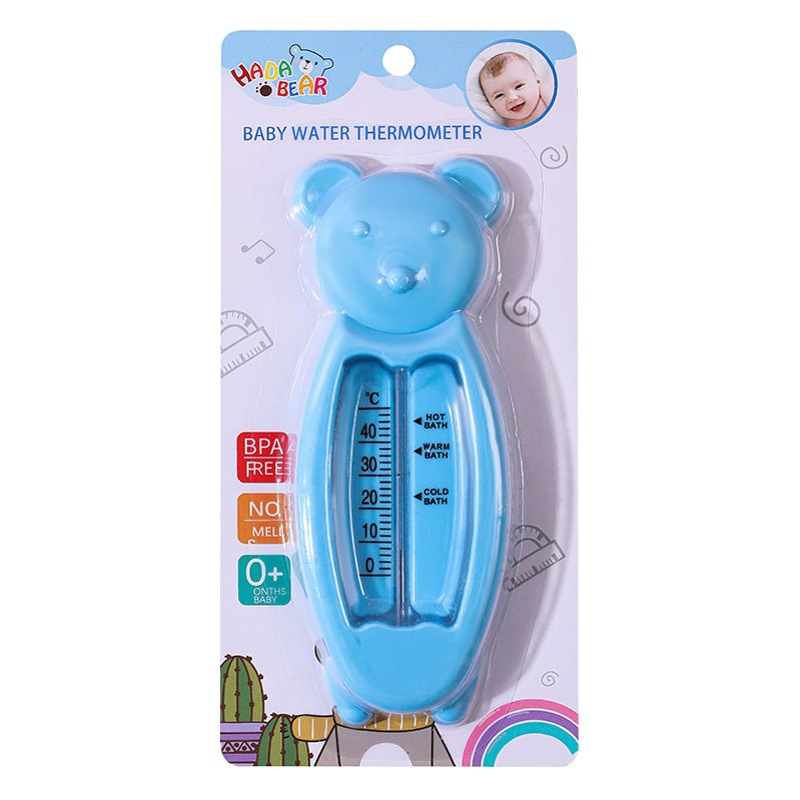 Támetro de agua para bebés con tarjeta de succión en inglés, temperatura del agua del baño del bebé, baño para recién nacidos, termómetro de dibujos animados image 1